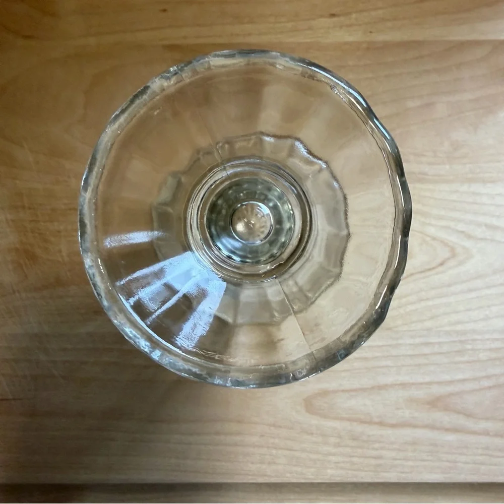 Vintage Libbey Tulip 5” Clear Glass 6 oz Retro Icecream Sundae Dish Collectible